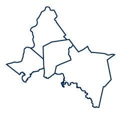 An image depicting the shape of the Metro Valley region.